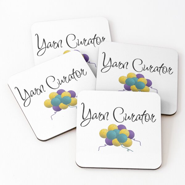 Item preview, Yarn curator, funny text design for crocheters, knitters, yarn collectors designed and sold by wondertree.