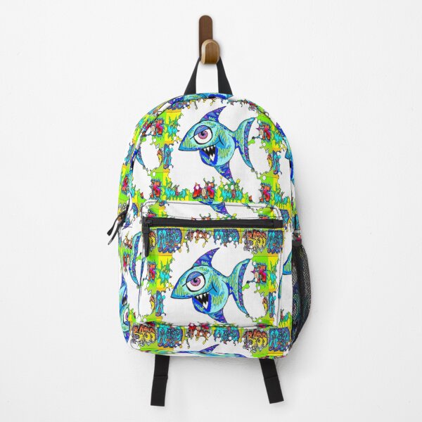 Item preview, graffiti blue fish 6 designed and sold by LowEndGraphics.