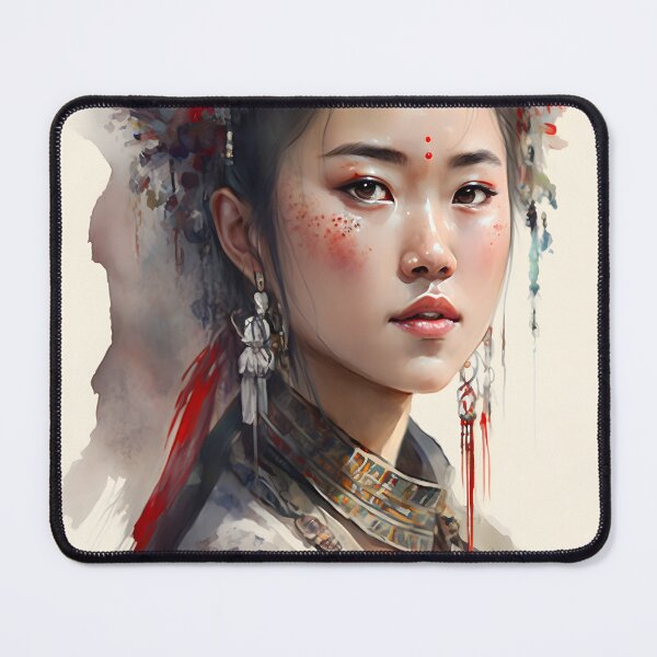 Item preview, Beautiful Traditional Chinese Portrait Watercolour Effect designed and sold by EarthArtAvencha.
