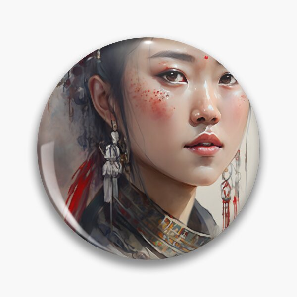 Item preview, Beautiful Traditional Chinese Portrait Watercolour Effect designed and sold by EarthArtAvencha.