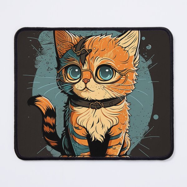 Item preview, studious cat designed and sold by JDA-Shop.