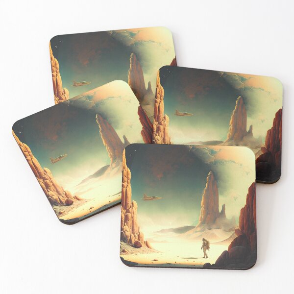 Item preview, New Beginnings: Retro-Futuristic Space Poster designed and sold by Taudalpoi.