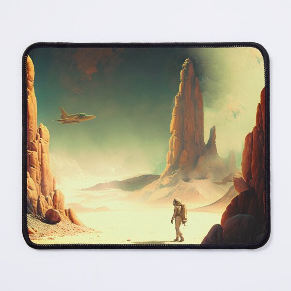 Item preview, New Beginnings: Retro-Futuristic Space Poster designed and sold by Taudalpoi.
