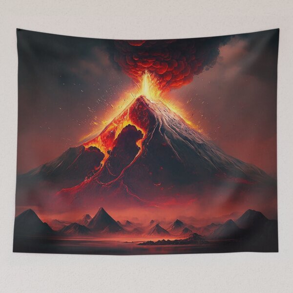 Item preview, volcano designed and sold by shokA Design.