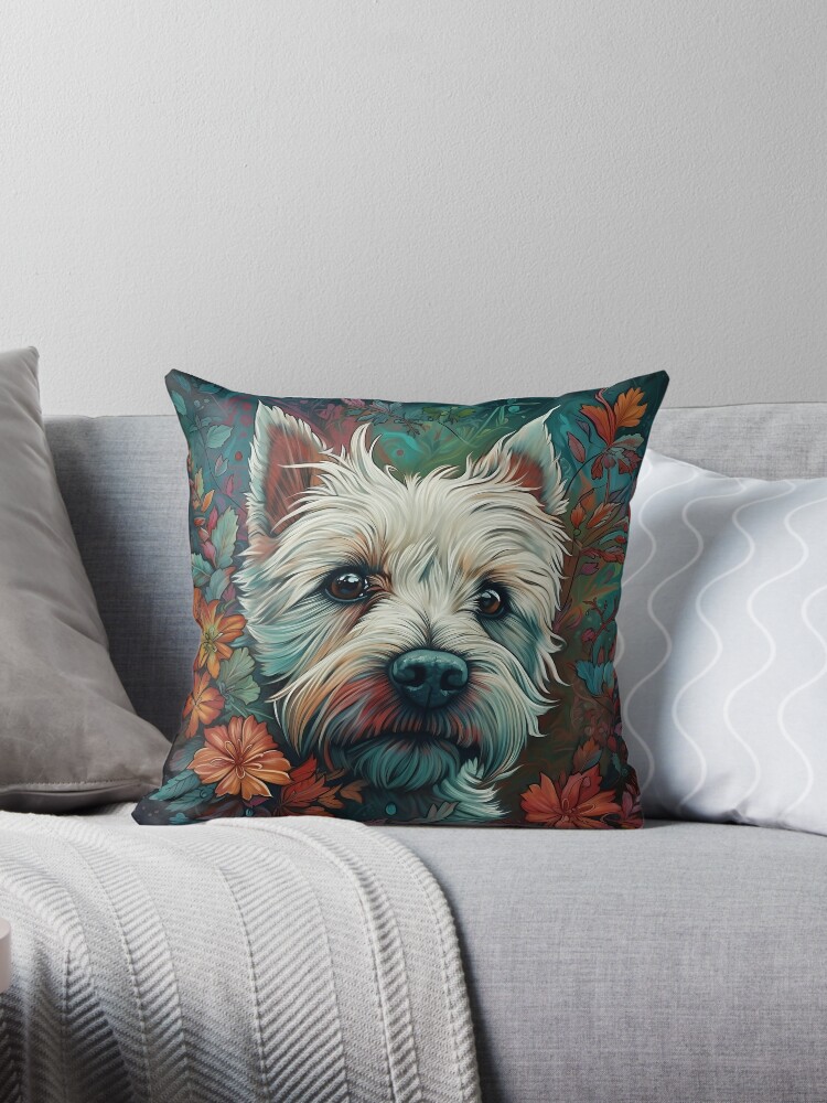 Westie throw sale pillow