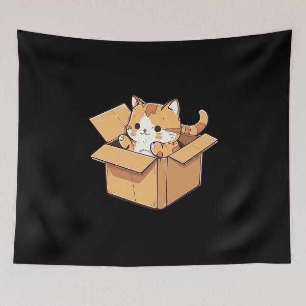 Item preview, Sweet Cat In A Box designed and sold by ViviNyks.