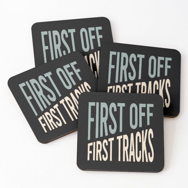 Item preview, Skiing First Off First Tracks designed and sold by whyitsme.
