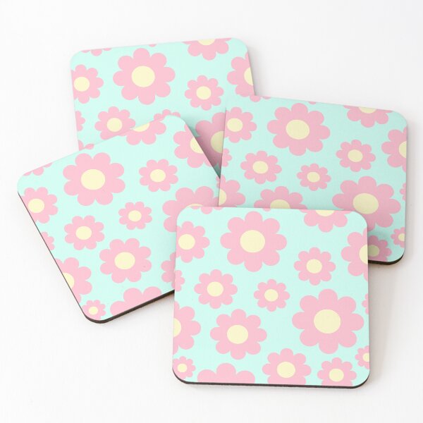 Item preview, Funky Retro Flower Print Coquette Pattern designed and sold by Femme Pastel Collective.
