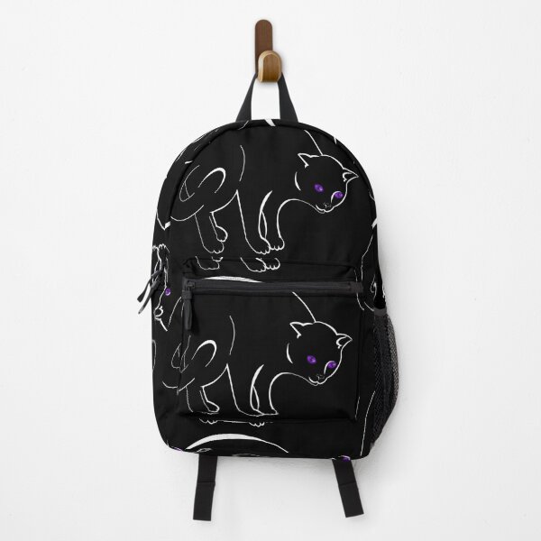 Item preview, Faithful/Pounce: Black Cat w/Violet Eyes (Dark Bkgd)  designed and sold by MptR.