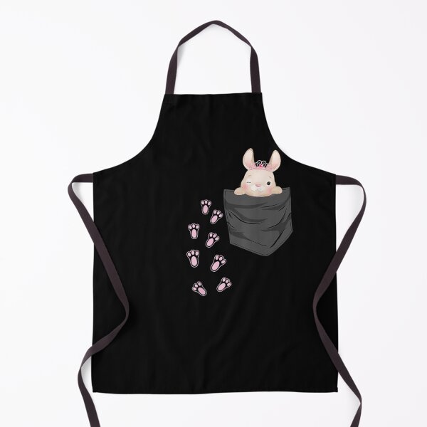 Item preview, Easter Cute Bunny in Shirt Pocket Tee Rabbit Footprints designed and sold by ArtMuni99.