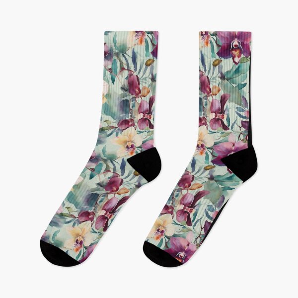 Item preview, Watercolor Orchid Pattern designed and sold by JLCableStudio.