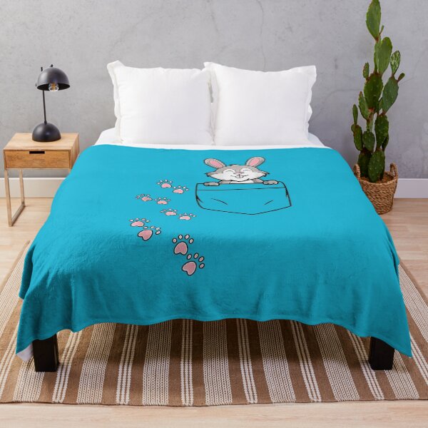 Item preview, Easter Cute Bunny in Shirt Pocket Tee Rabbit Footprints designed and sold by ArtMuni99.