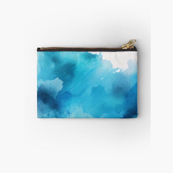 Item preview, Ocean Sea ombre watercolor blue turquoise teal waves painting artwork designed and sold by adlydesigns.
