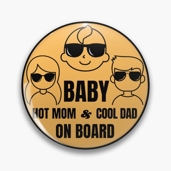 Item preview, Funny Baby on Board, Hot Mom,  Cool Dad designed and sold by andrewshih.