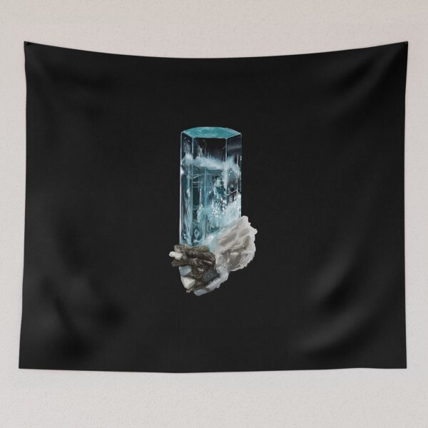 Item preview, Hand-painted Crystal - Aquamarine designed and sold by GaldersArt.