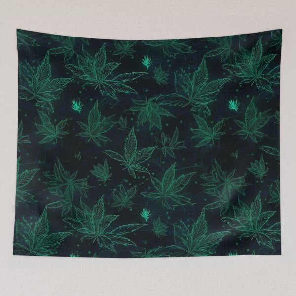 Item preview, Glowing Simple Weed Pattern designed and sold by julia-giulina.