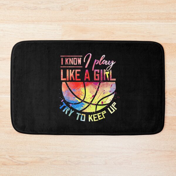 Item preview, i know i play like a girl basketball  designed and sold by ArtMuni99.
