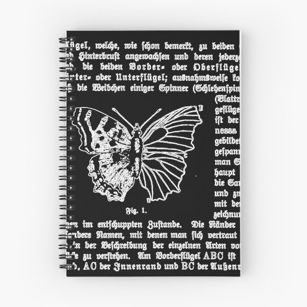Artikelvorschau, Schwarz-Weiß-Schmetterling Deutsche Illustration Textdiagramm Schmetterlinge Negatives Bild entworfen und verkauft von kattakitty.