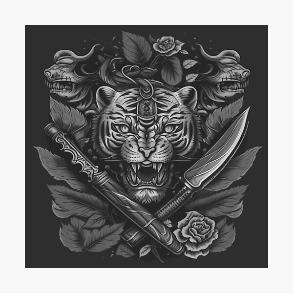 awesome tiger & roses tattoo @dahong_muse - KickAss Things