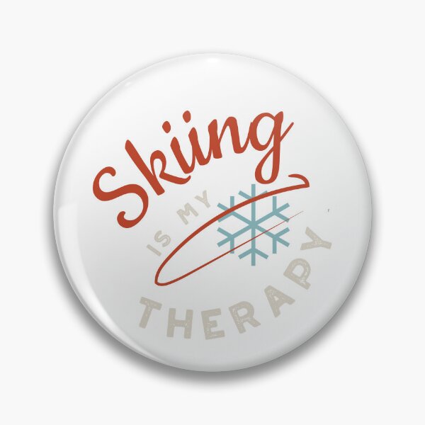 Item preview, Skiing is My Therapy designed and sold by whyitsme.