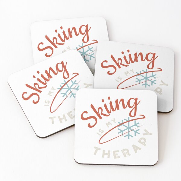 Item preview, Skiing is My Therapy designed and sold by whyitsme.