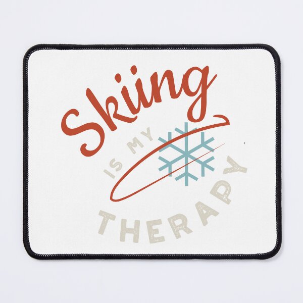 Item preview, Skiing is My Therapy designed and sold by whyitsme.