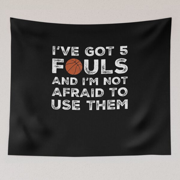 Item preview, Funny Basketball Player - Hoops 5 Fouls designed and sold by ArtMuni99.