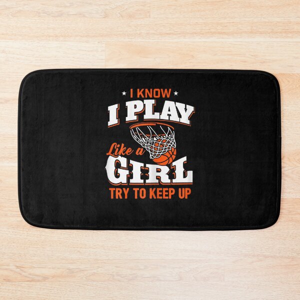Item preview, i know i play like a girl basketball  designed and sold by ArtMuni99.