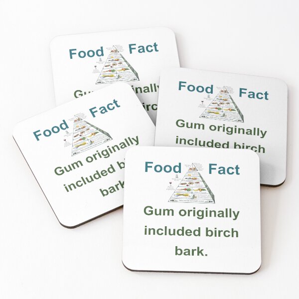 Artikelvorschau, Gum Originally Included Birch Bark  - Food Fact entworfen und verkauft von CrankyOldDude.
