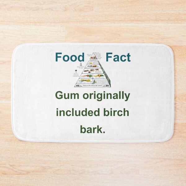 Item preview, Gum Originally Included Birch Bark  - Food Fact designed and sold by CrankyOldDude.