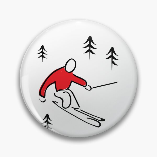 Item preview, Skier Illustration designed and sold by whyitsme.