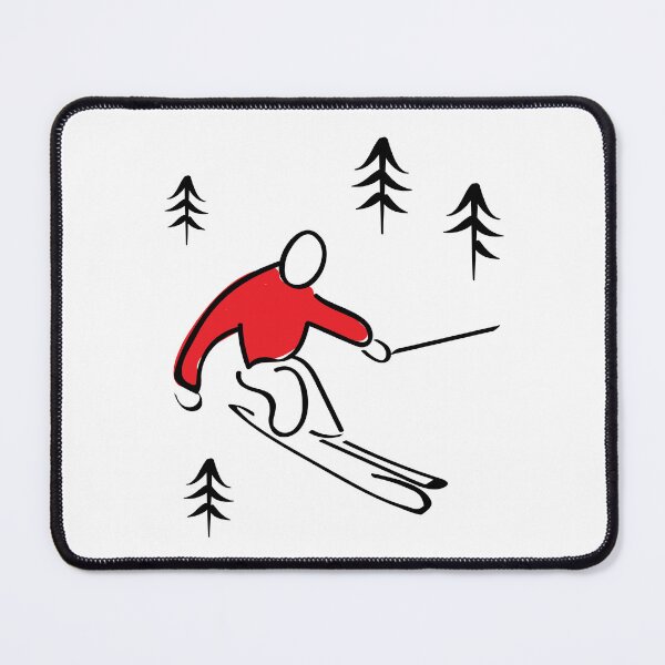 Item preview, Skier Illustration designed and sold by whyitsme.