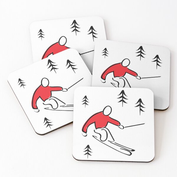Item preview, Skier Illustration designed and sold by whyitsme.