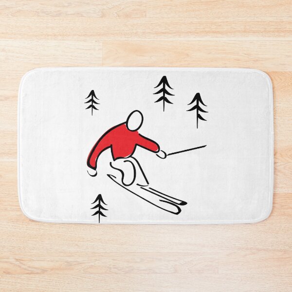 Item preview, Skier Illustration designed and sold by whyitsme.