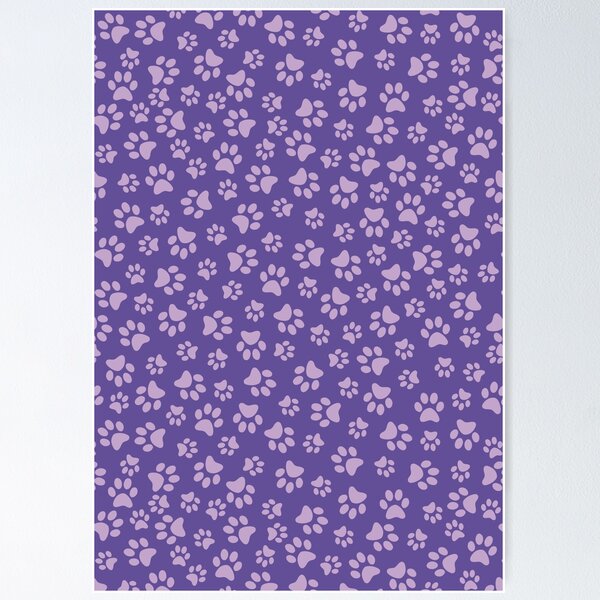 Artikelvorschau, Purple Cat Paw Pattern entworfen und verkauft von Destroyed-Pixel.