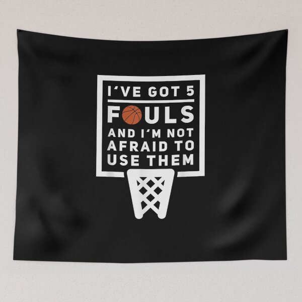 Item preview, Funny Basketball Player - Hoops 5 Fouls designed and sold by ArtMuni99.