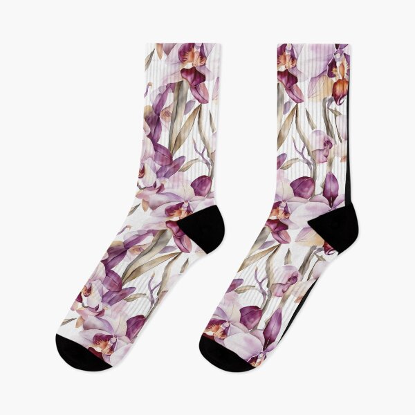 Item preview, Watercolor Orchid Pattern designed and sold by JLCableStudio.