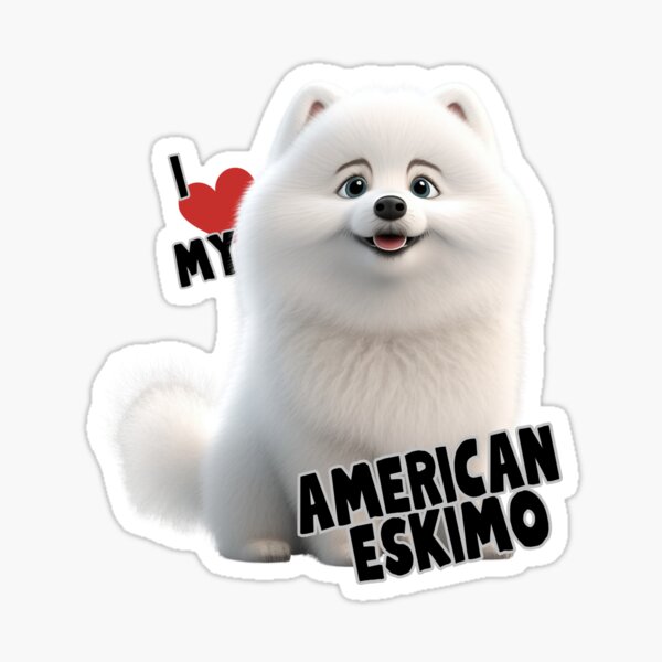 Item preview, I Love My American Eskimo designed and sold by The Masked Designer.