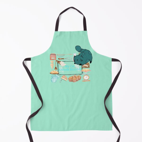 Item preview, My Cat Kneeds Biscuits, Silly Turquoise Cat designed and sold by notsweettea.
