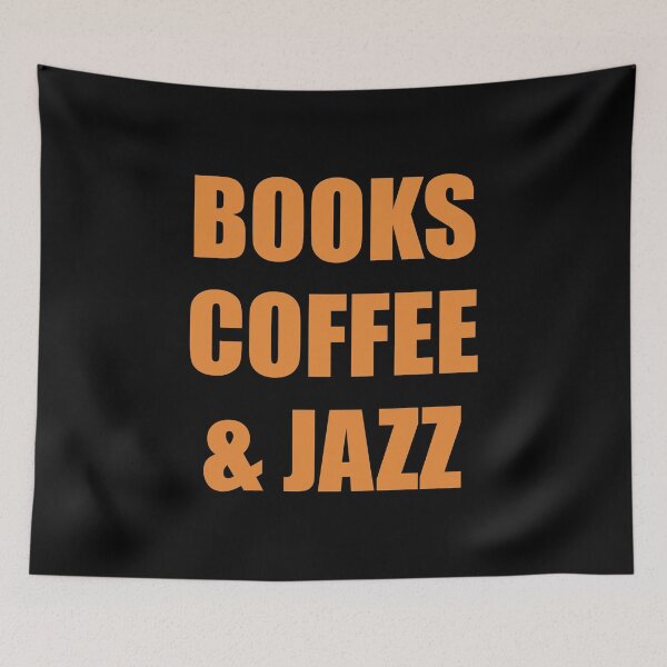Item preview, Books coffee and Jazz - coffee lovers designed and sold by Inspirationmotivation.