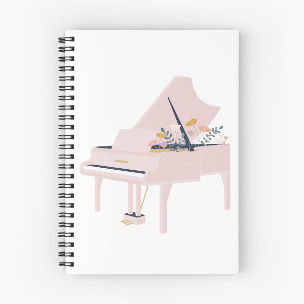 Item preview, Pink Piano with Florals | Pink Piano with Flowers designed and sold by Woggy-Doodles-.