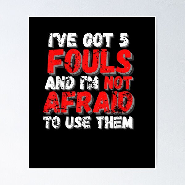Item preview, Funny Basketball Player - Hoops 5 Fouls designed and sold by ArtMuni99.