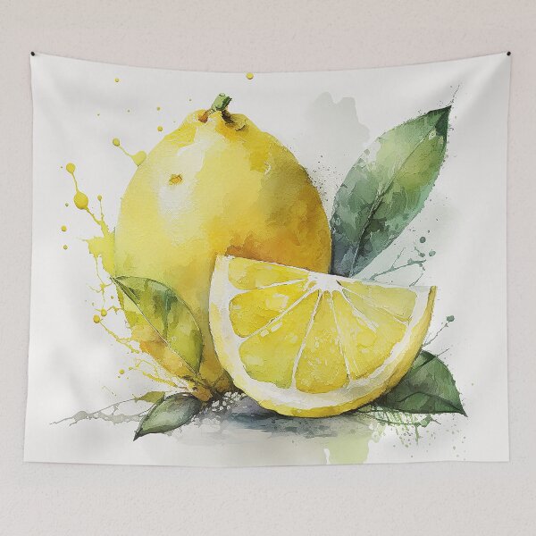 Aperçu de l'œuvre lemon watercolor créée et vendue par shokA Design.