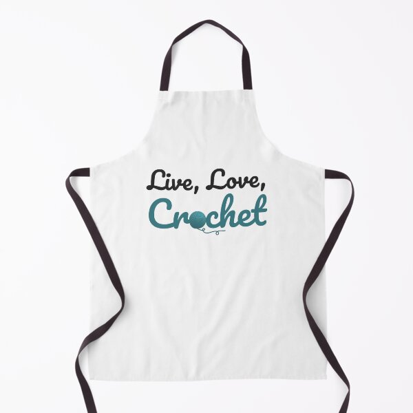 Item preview, Live, love, crochet, funny text design for crocheters designed and sold by wondertree.