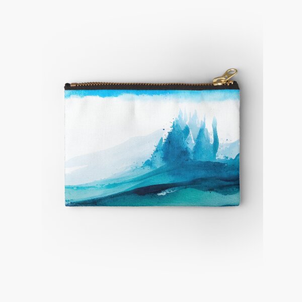 Item preview, Ocean Sea ombre watercolor blue turquoise teal waves painting artwork designed and sold by adlydesigns.