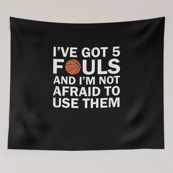 Item preview, Funny Basketball Player - Hoops 5 Fouls designed and sold by ArtMuni99.