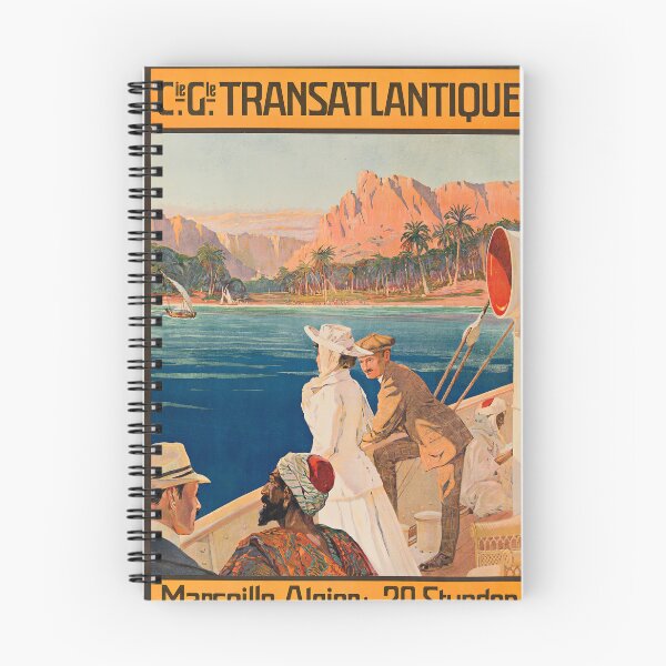 Item preview, Vintage Travel Poster - MARSEILLE - ALGIER - CIE. GLE. TRANSATLANTIQUE. 1900 designed and sold by Gin  Neko.