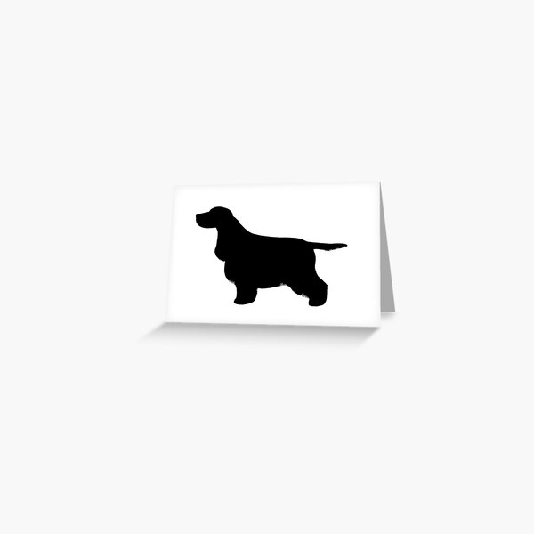 Cocker Spaniel (Black) Greetings Card Greeting Card