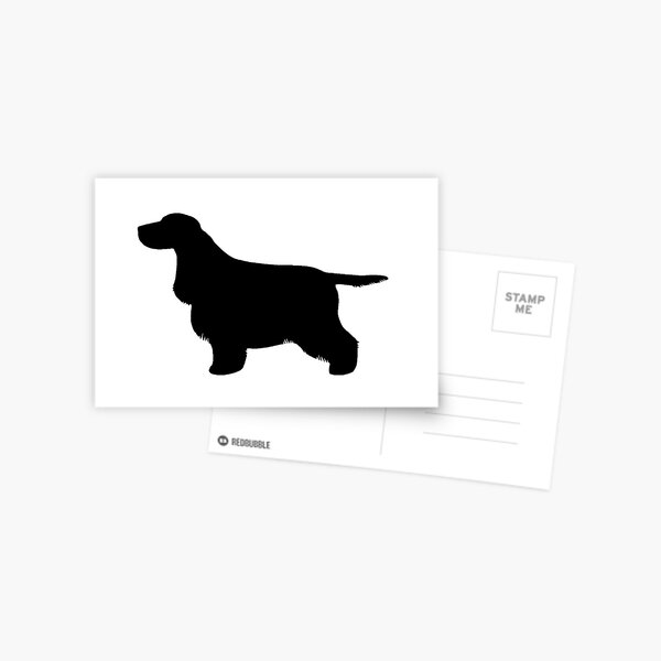 Cocker Spaniel (Black) Greetings Card Postcard