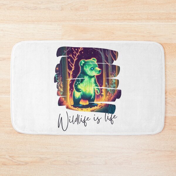 Item preview, Glowing Little Bear (Wildlife is life) blank design. designed and sold by Glow-World.